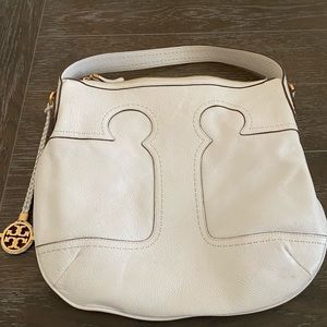 White Tory Burch Shoulder Purse